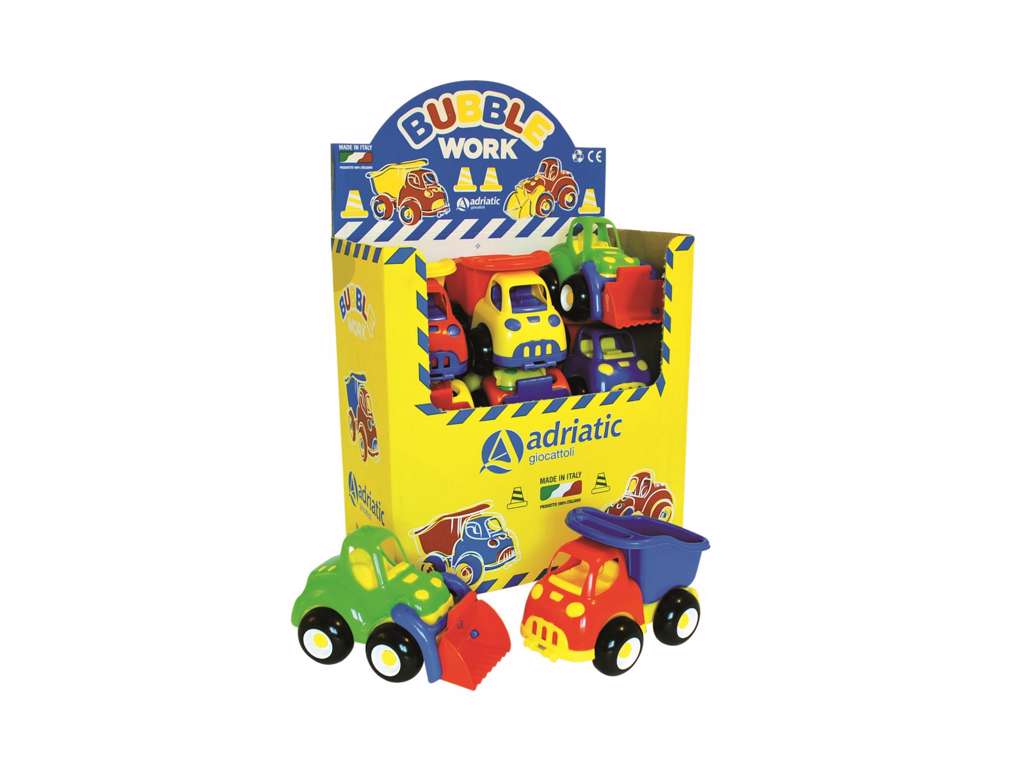 Arbejdsbiler på 22 cm til sandkassen - flere forskellige