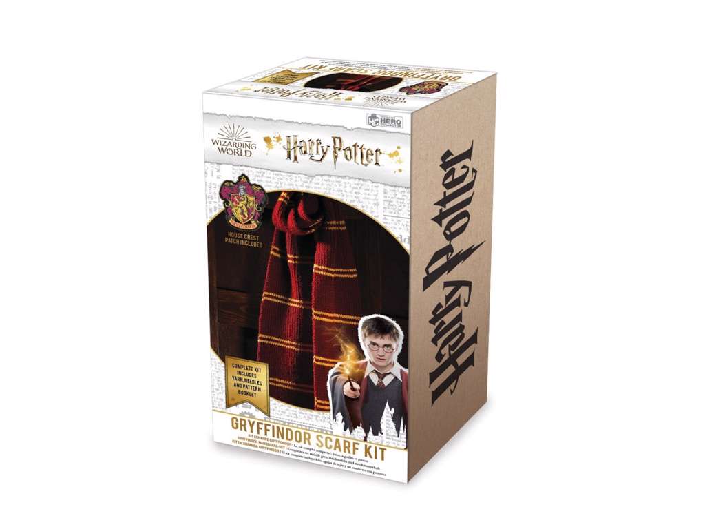 Strikkekit med Gryffindor halstørklæde fra Harry Potter