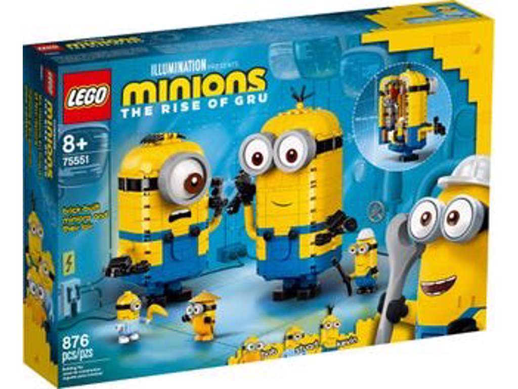 LEGO Minions - Klodsbyggede Minions og deres tilholdssted - 75551