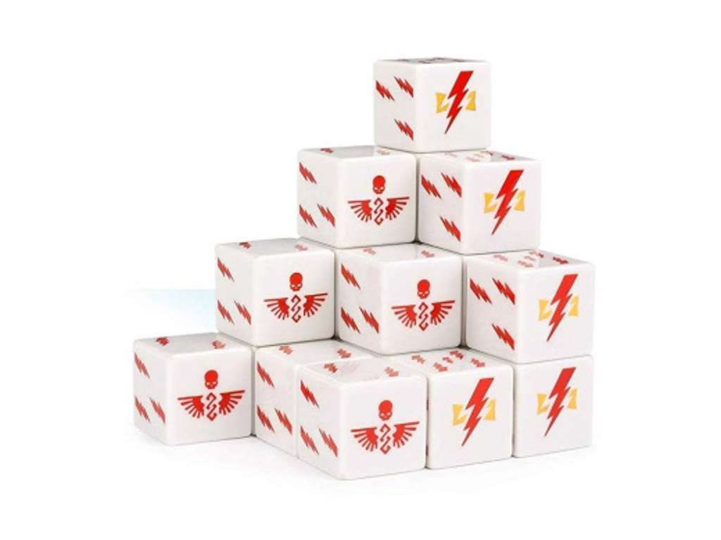 White Scars Dice - 20 stk D6