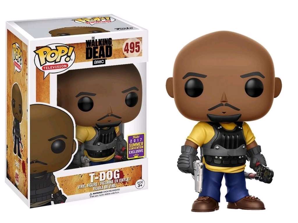 Walking Dead POP! vinyl figur af T-Dog Summer Convention Exclusive på 9 cm