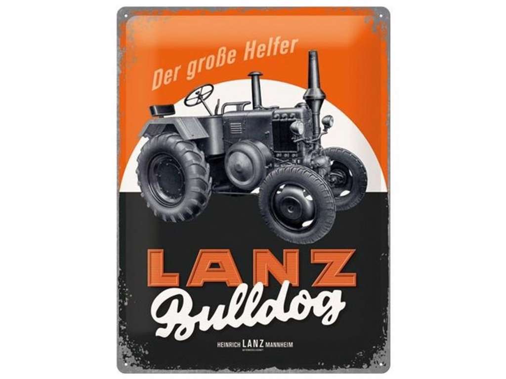 Lanz Bulldog metal skilt 30 x 40 cm