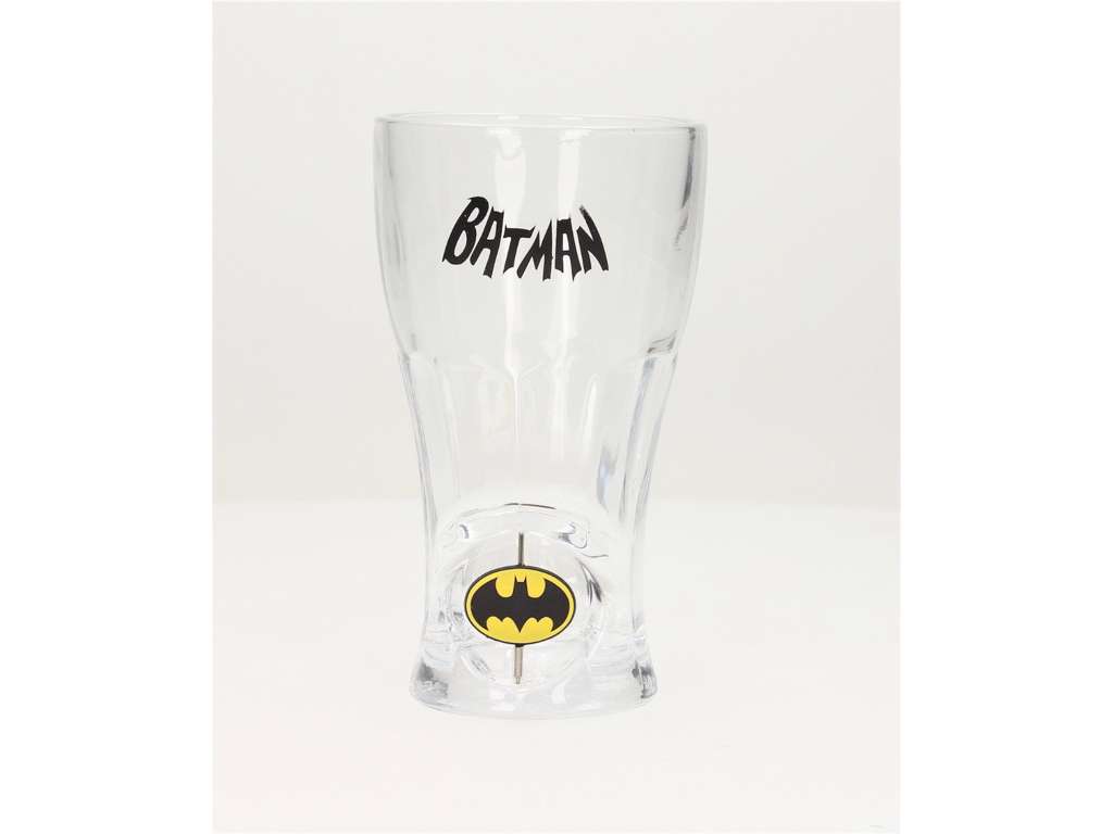 Batman glas med snurrende logo