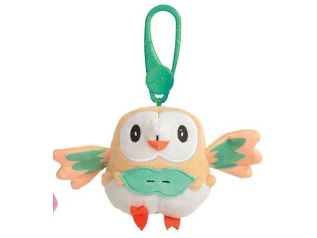 Rowlet Pokemon bamse med karabin - 9 cm