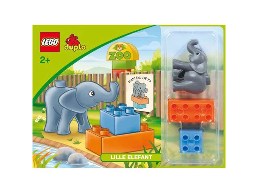 LEGO DUPLO - Kan du det? Lille elefant (bog med klodser)