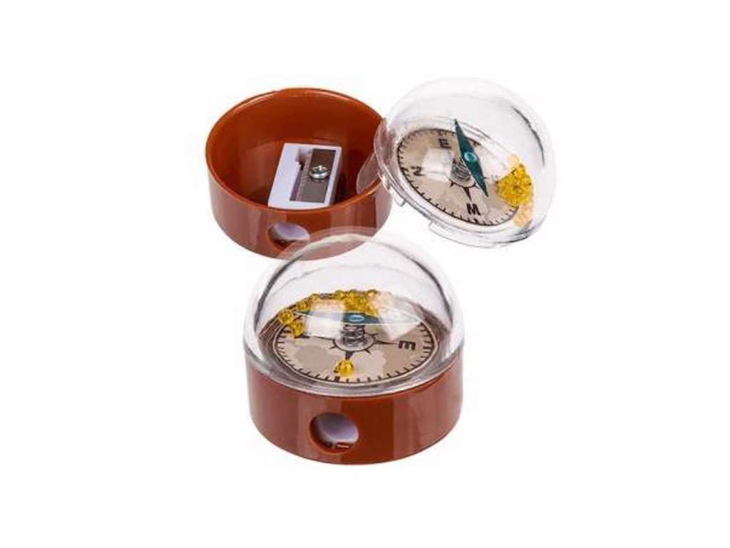 Blyantspidser med kompas