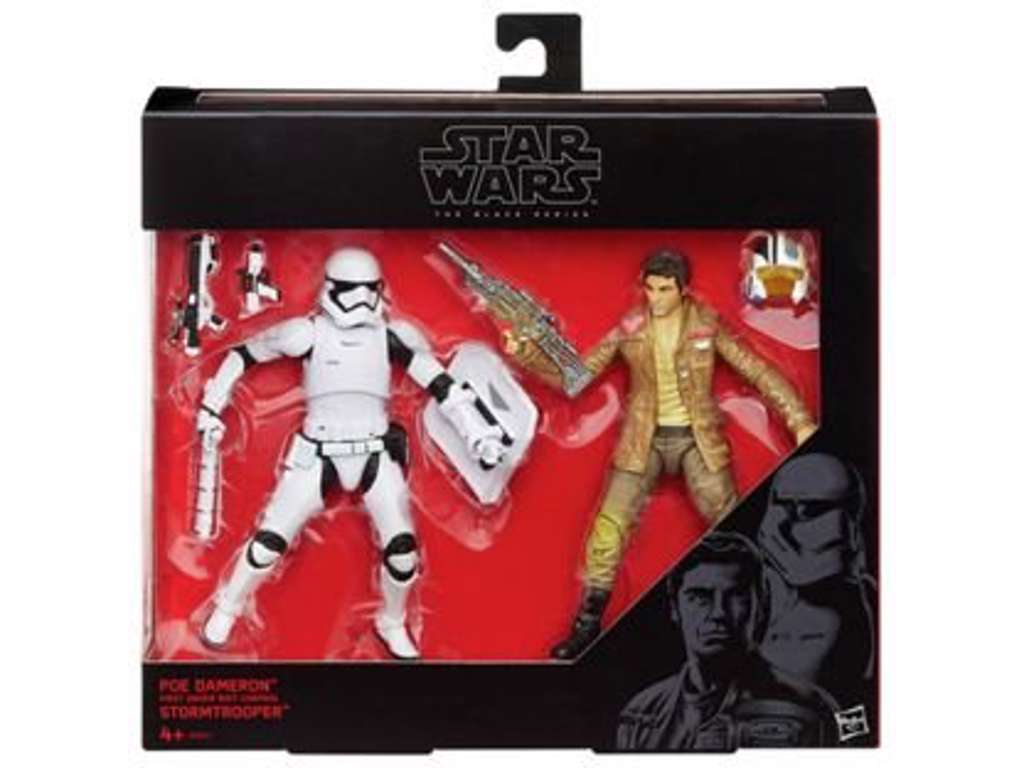 Star Wars Black Series 2-pak figur Poe Dameron og Stormtrooper på 15 cm