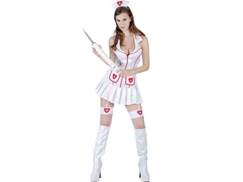 Sygeplejeske - voksen kostume - one-size