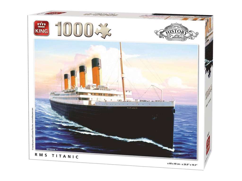 RMS Titanic puslespil med 1000 brikker fra King