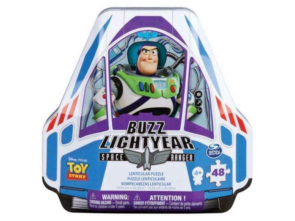 Toys Story puslespil med 48 brikker i Buzz Lightyear tinæske