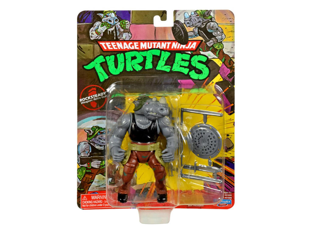 Teenage Mutant Ninja Turtles Action Figur 10 cm Classic Mutant Rocksteady - Wave 4