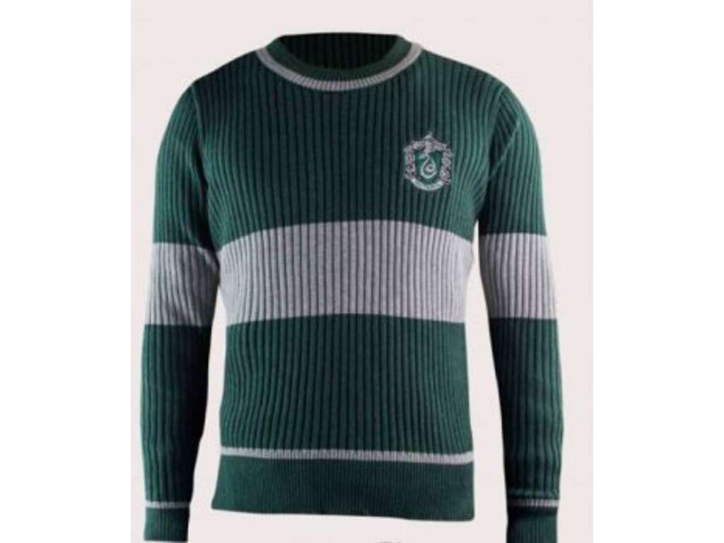 Harry Potter Quidditch sweater med Slytherin til børn fra Cinereplicas