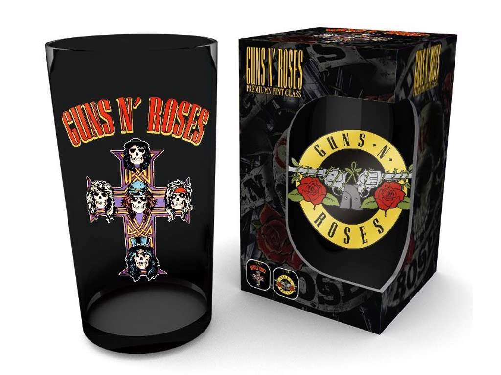 Guns N´ Roses glas med logo