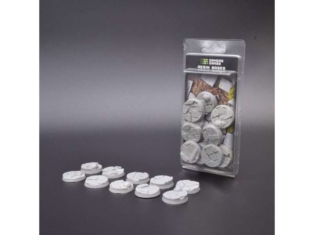 Gamers Grass: Resin Bases 10stk 32mm Round umalede