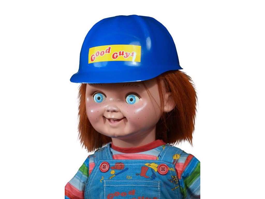 Child's Play 2 replika af 1/1 Good Guys hjelm