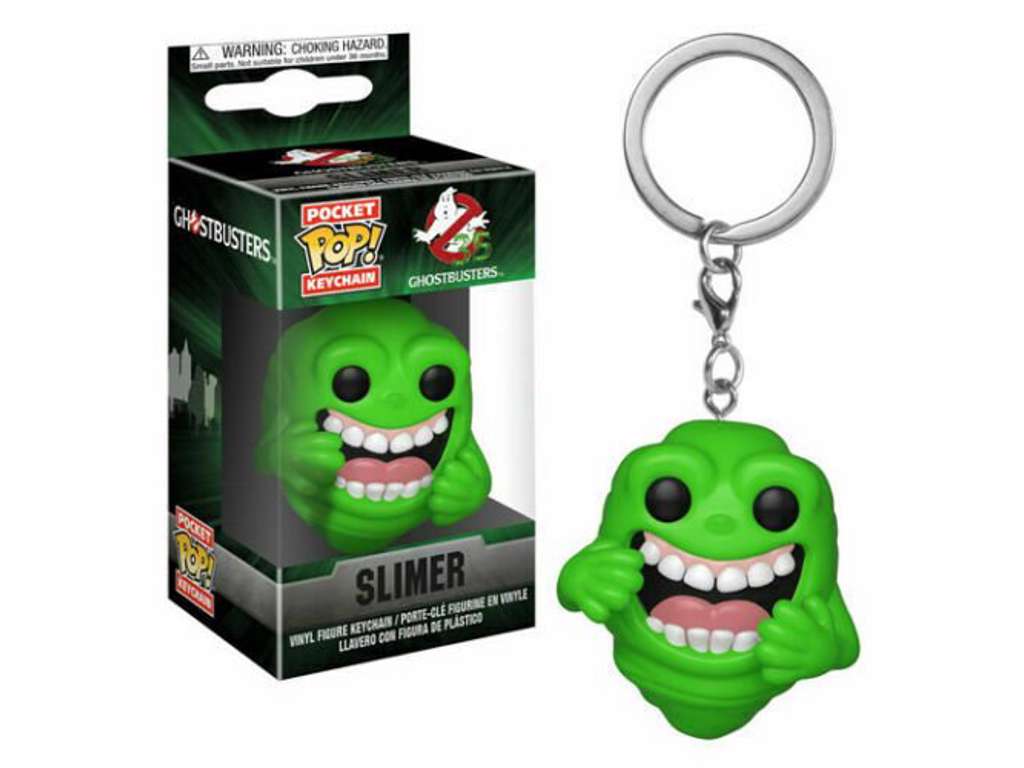 Ghostbusters Pocket POP! nøglering med Slimer på 4 cm
