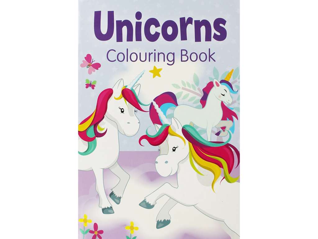Enhjørninge malebog – lilla