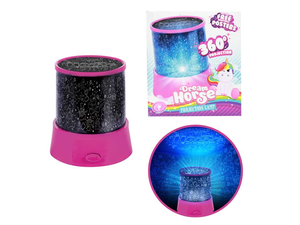 Lampe med Enhjørning projektion