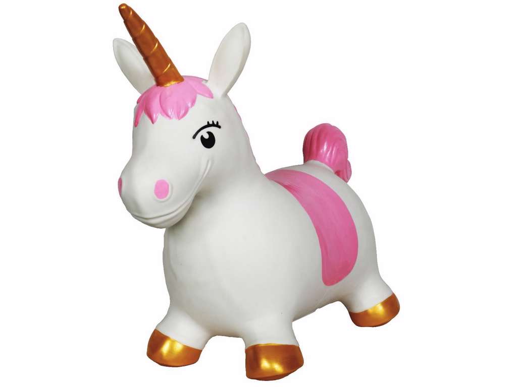 Hoppe Enhjørning fra Magni - hvid/pink/guld