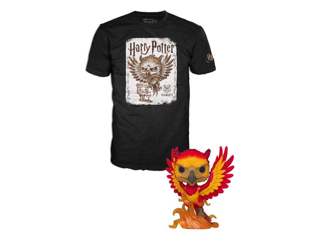 Harry Potter POP! & Tee Box Dumbledore Patronus Størrelse XL