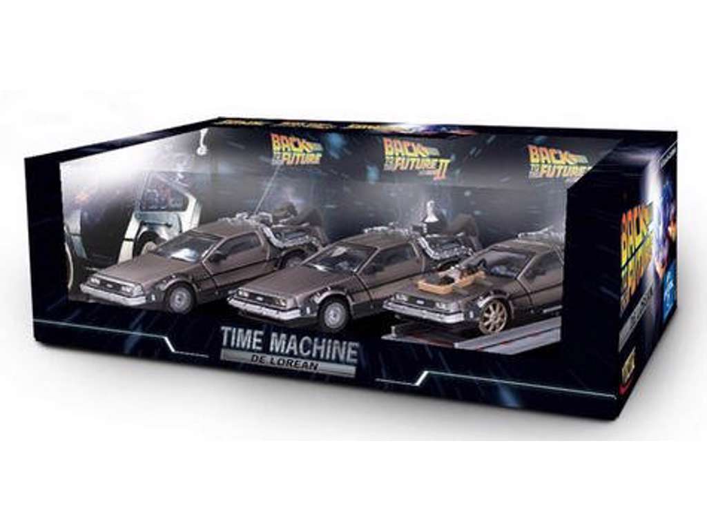 Back to the Future I-III 1/43 DMC DeLorean metalbiler