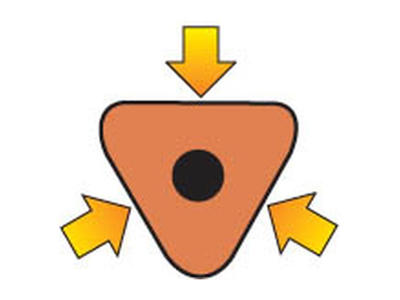 1 stk. Blyant m. topgummi, HB