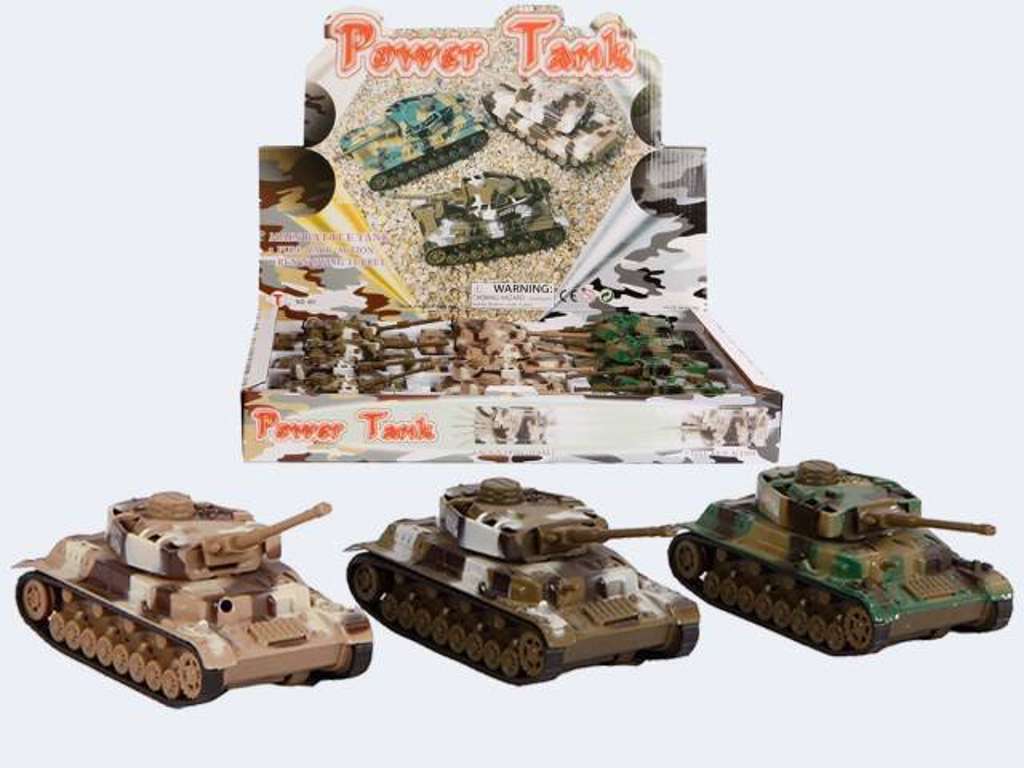 Militær kampvogn med pullback