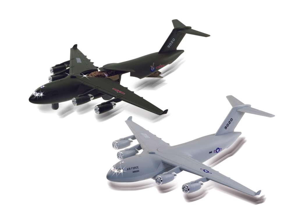 Sonic Loadmaster fly med lyd og pullback – 21 cm