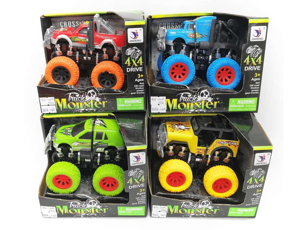 Stor monstertruck med pullback på 13 cm fra Speedcar