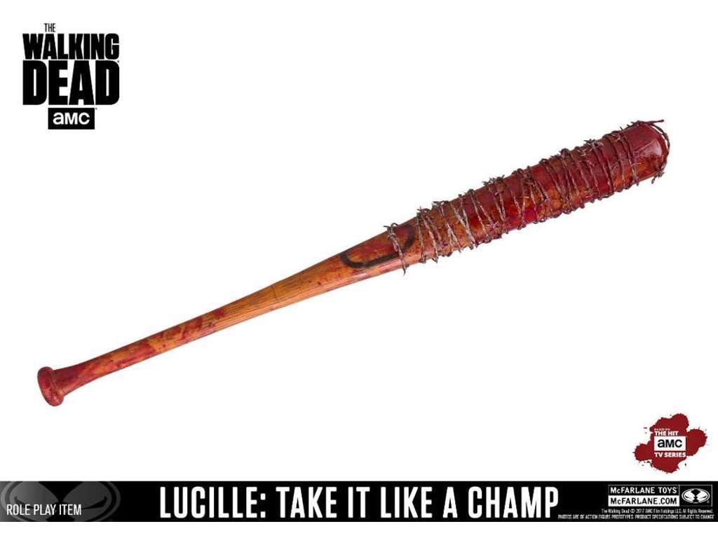 Walking Dead replika af Negan's blodige bat Lucille på 81 cm