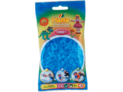 1000stk. Hama Midi azurblå 207-73