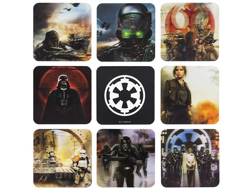 3D bordskånere 8 pak med Star Wars