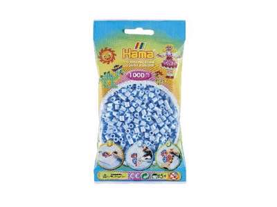 1000stk. Hama midi pastel isblå 207-97