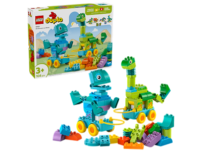 3-i-1-dinosaurer på hjul - 10451 - LEGO DUPLO Town