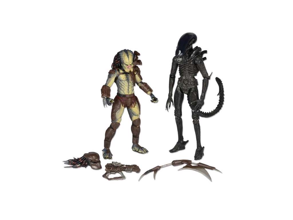 Alien vs. Predator action figure 2-pak af Renegade Predator og Big Chap Alien på 18 cm