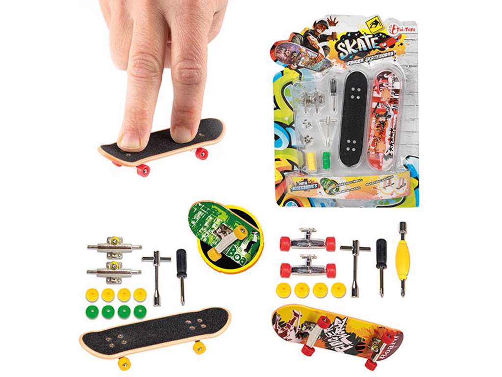 SKATE Finger skateboard med ekstra hjul