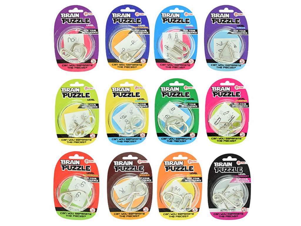 Patience game puzzle metal (fidget) 12 forskellige