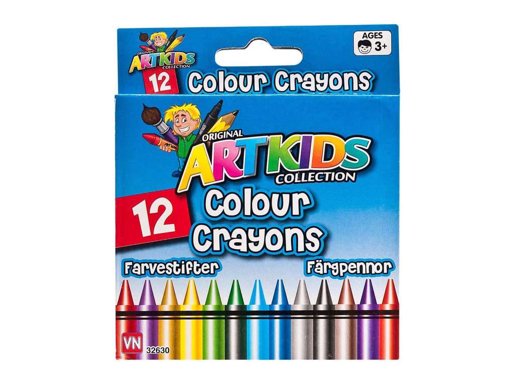 12 farvekridt fra Artkids