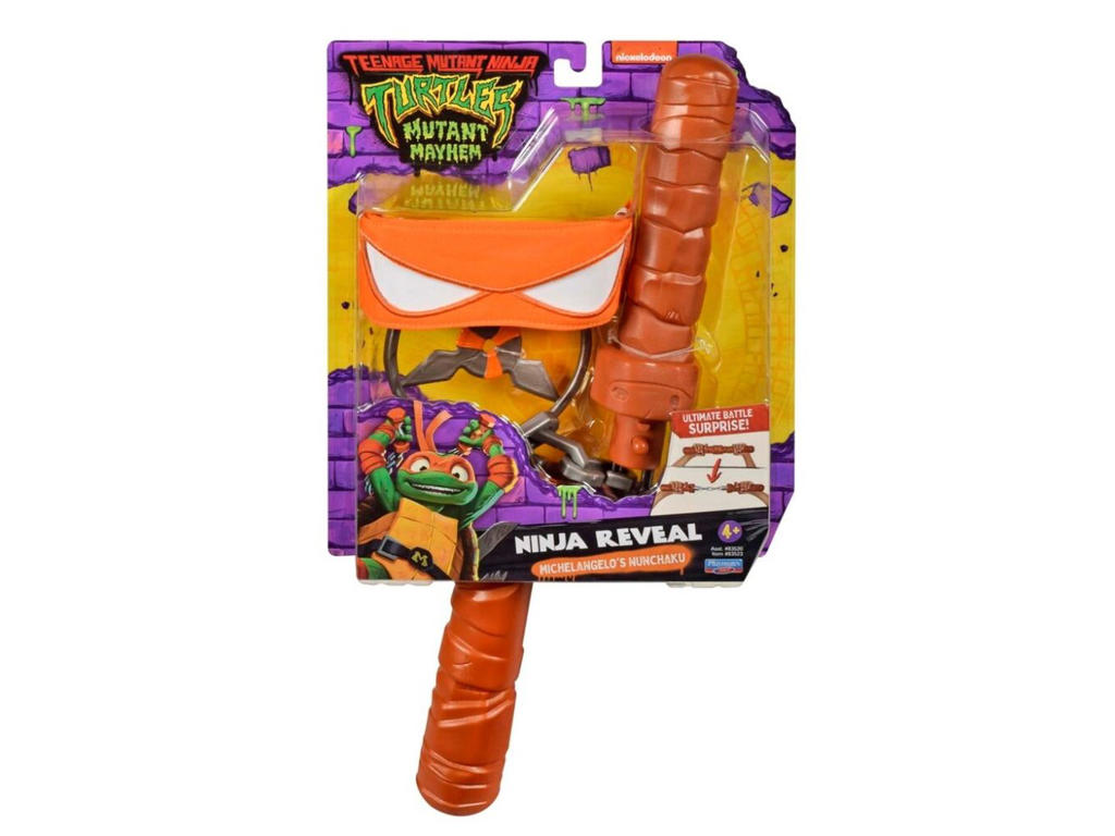 Turtles Mutant Mayhem tilbehørssæt med Michelangelo