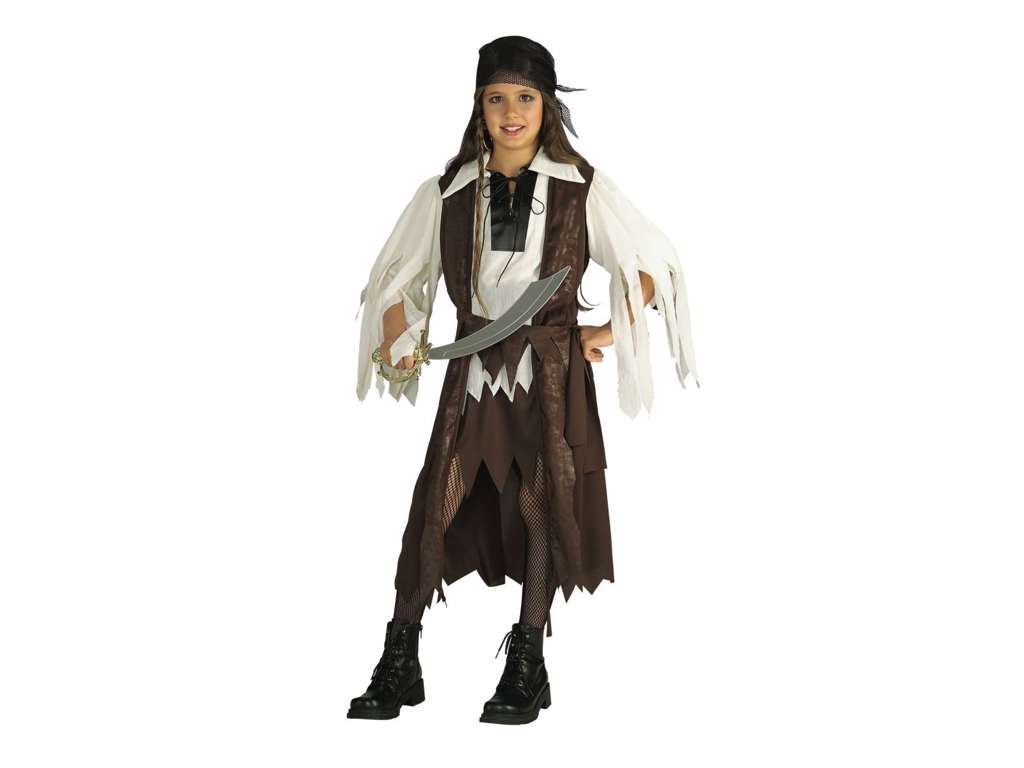 Pirat pige kostume 3-4 år fra Rubies