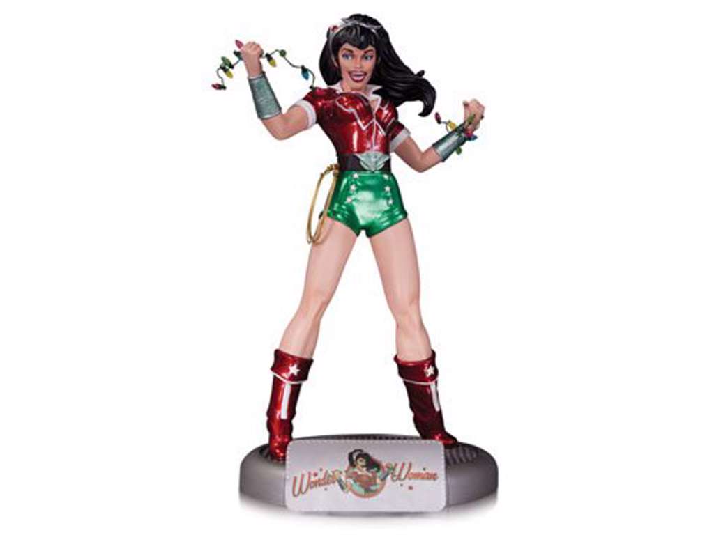 DC Comics Bombshells statue af Wonder Woman i juleudgave på 27 cm
