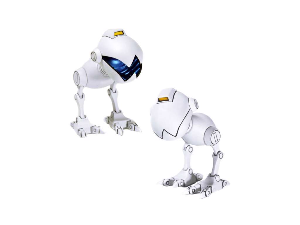 Teenage Mutant Ninja Turtles action figur 2-Pack af 1/6 Mousers på 10 cm