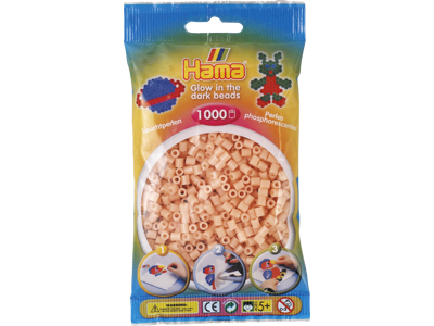 1000stk. Hama Midi selvlysende "rød" 207-56