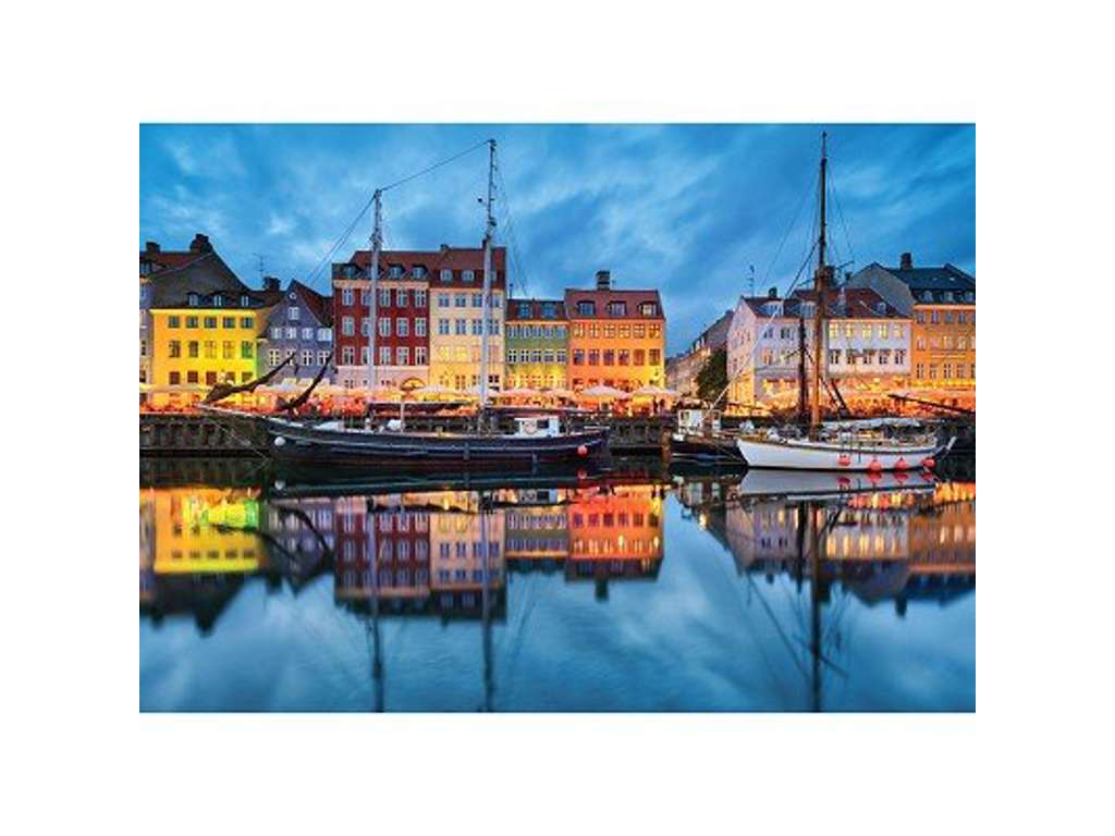 Nordic Quality Puzzles - Nyhavn Waterfront (1000 pieces) - brætspil fra Lautapelit