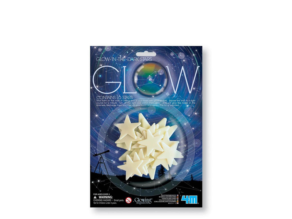 Selvlysende stjerner til væg og loft