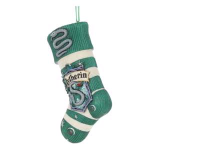 Juletræspynt med Slytherin julesok fra Harry Potter
