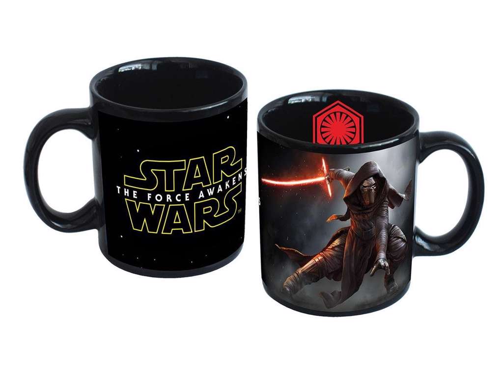 Star Wars Episode VII krus med Kylo Ren og logo
