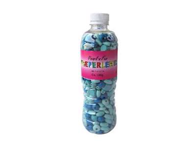 Pearl`n fun træperlemix 190gr blå/turkis