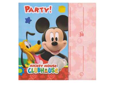 Mickey Mouse invitationer