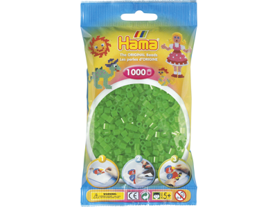 1000stk. Hama Midi neon grøn  207-37